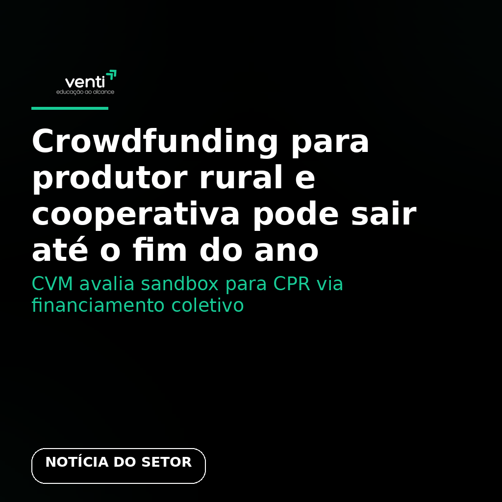 Crowdfunding para produtor rural e cooperativa pode sair até o fim do ano