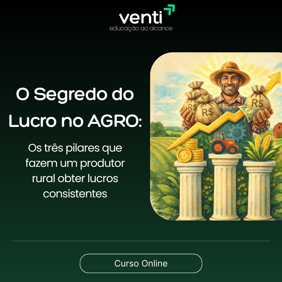 O Segredo do Lucro no Agro: Os três pilares que fazem um produtor rural obter lucros consistentes